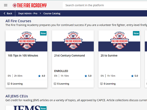 The Fire Academy LMS